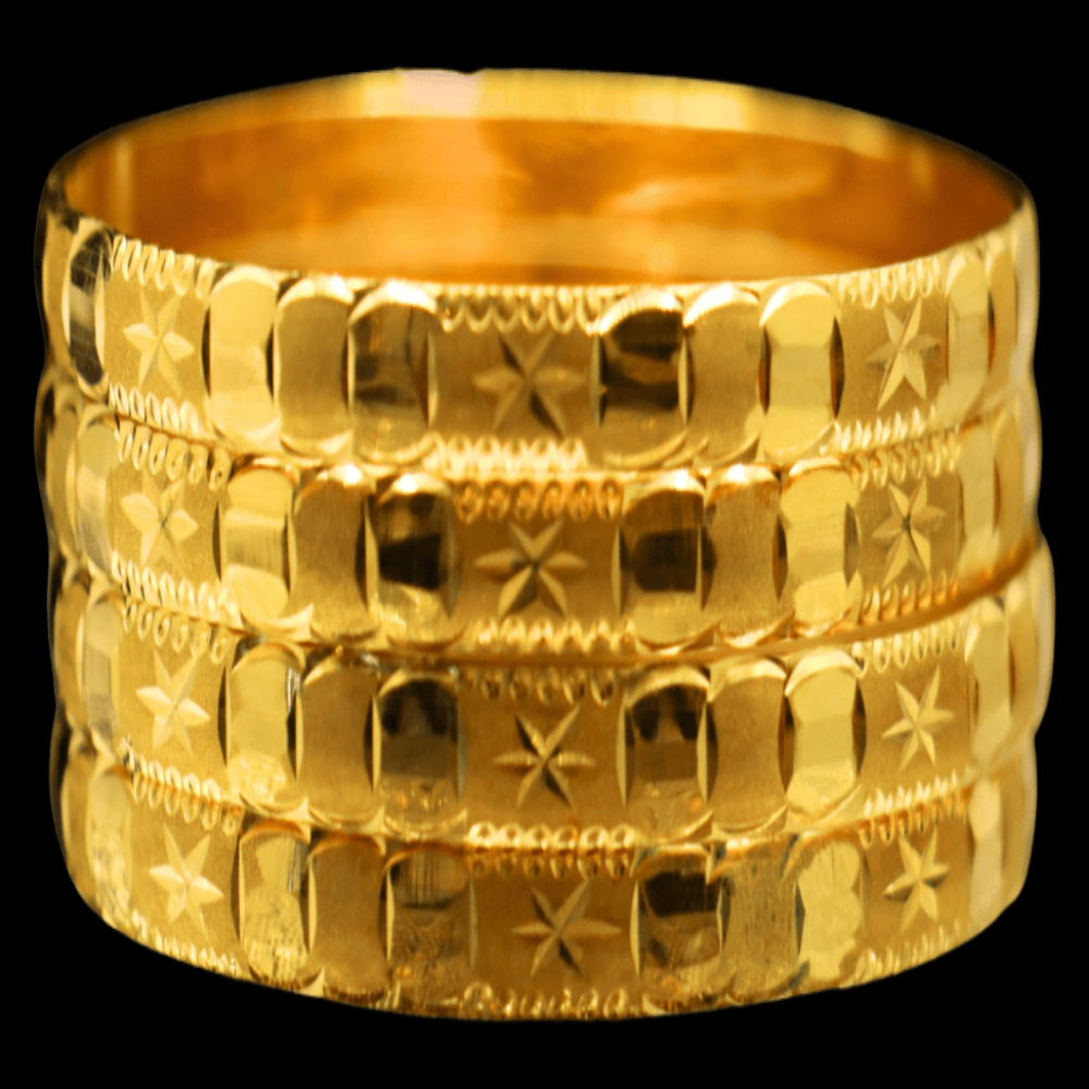 21K Gold Bangle Set (M)